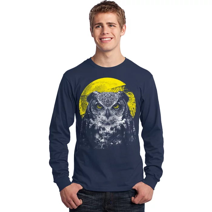 Owl Moon Light Long Sleeve Shirt