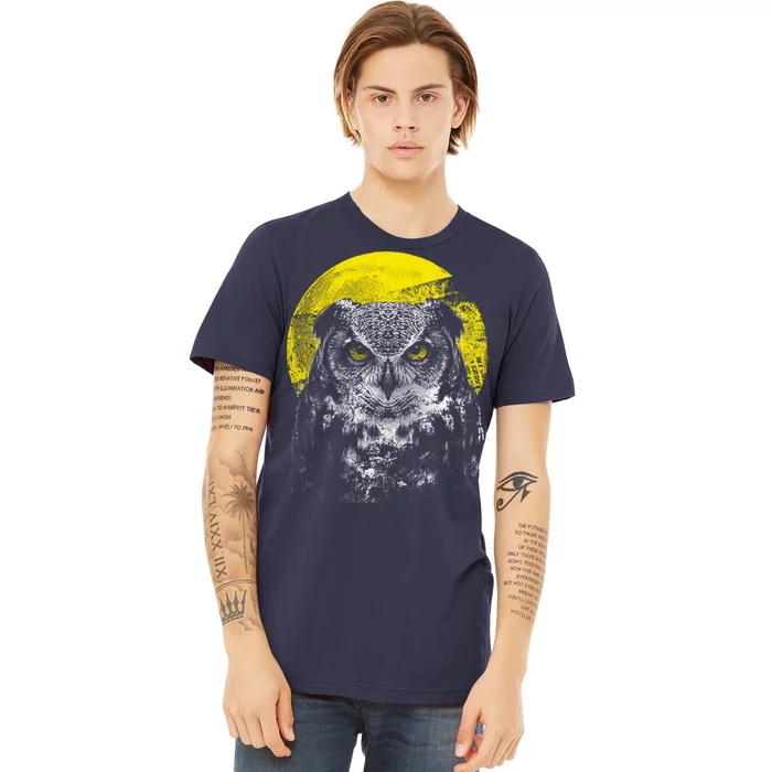 Owl Moon Light Premium T-Shirt