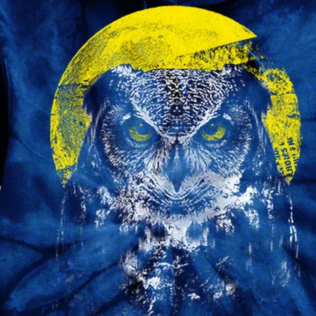 Owl Moon Light Tie Dye Hoodie