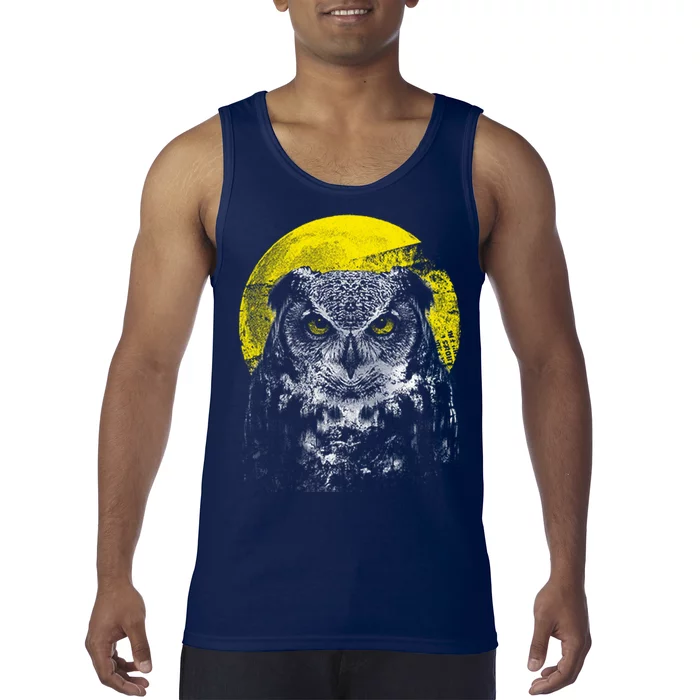 Owl Moon Light Tank Top