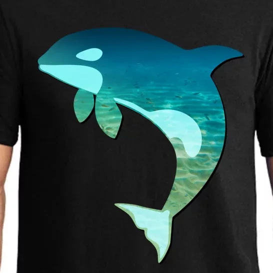 Orca Whale Lovers Silhouette Earth Day And Ocean Week Gift Pajama Set