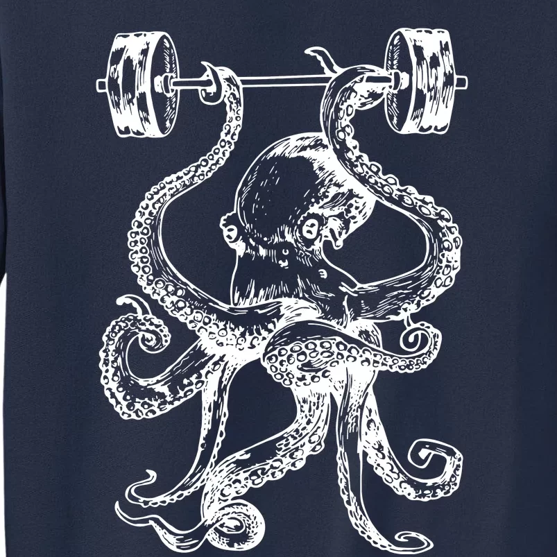 Octopus Weight Lifting Fitness Gym Workout Sweatshirt