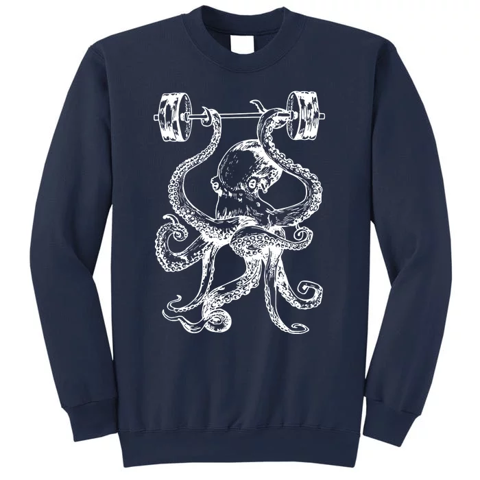 Octopus Weight Lifting Fitness Gym Workout Sweatshirt