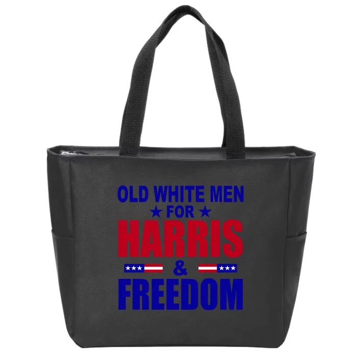 Old White M.En For Harris And Freedom Zip Tote Bag