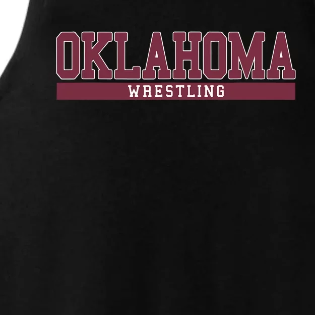 Oklahoma Wrestling Ladies Tri-Blend Wicking Tank