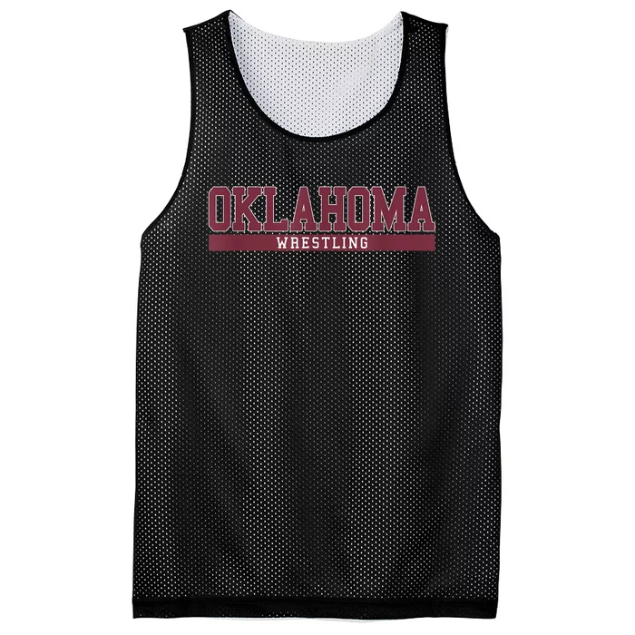 Oklahoma Wrestling Mesh Reversible Basketball Jersey Tank