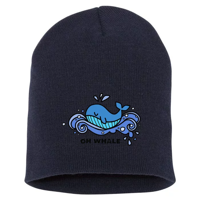 Oh Whale Short Acrylic Beanie