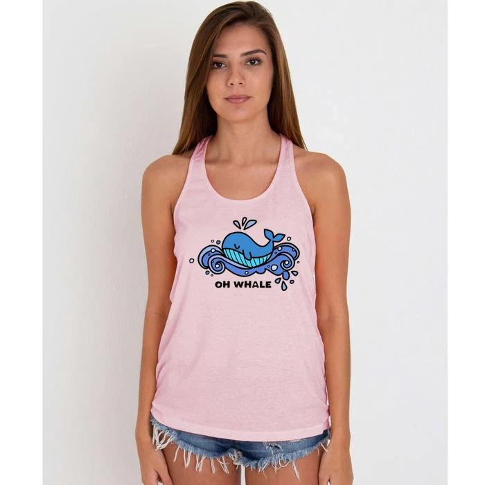 Oh Whale Women's Knotted Racerback Tank