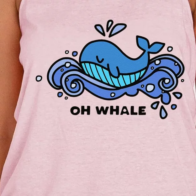 Oh Whale Women's Knotted Racerback Tank