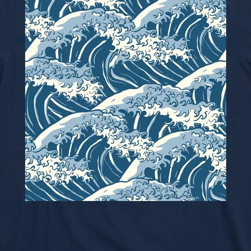 Ocean Wave Pattern T-Shirt