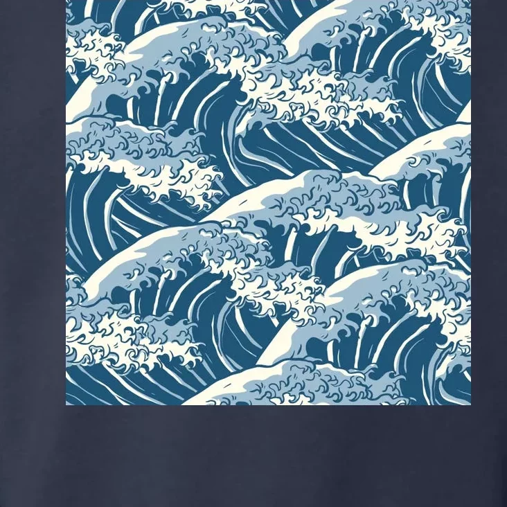 Ocean Wave Pattern Toddler Hoodie