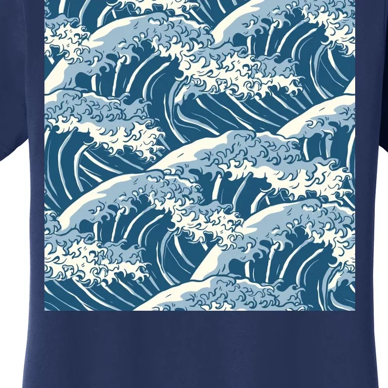 Ocean Wave Pattern Women's T-Shirt