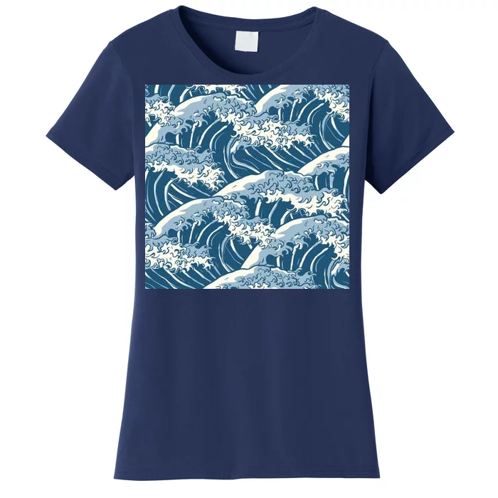 Ocean Wave Pattern Women's T-Shirt