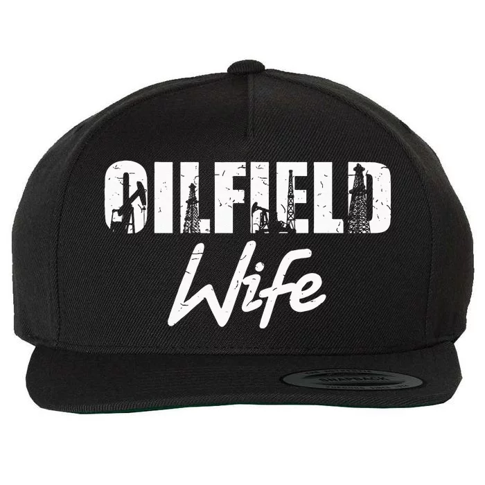 Oilfield Worker Rig Roughneck Oilfield Wife Wool Snapback Cap