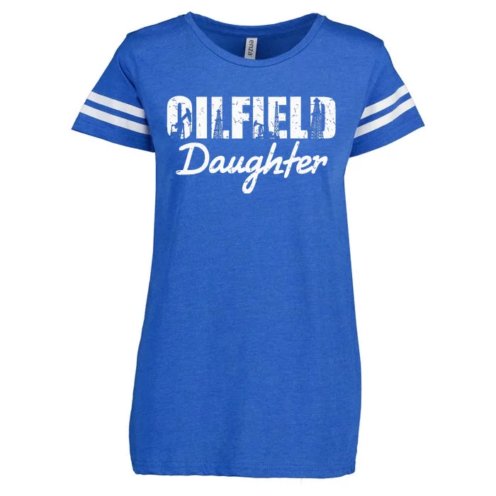 Oilfield Worker Rig Roughneck Oilfield Daughter Enza Ladies Jersey Football T-Shirt