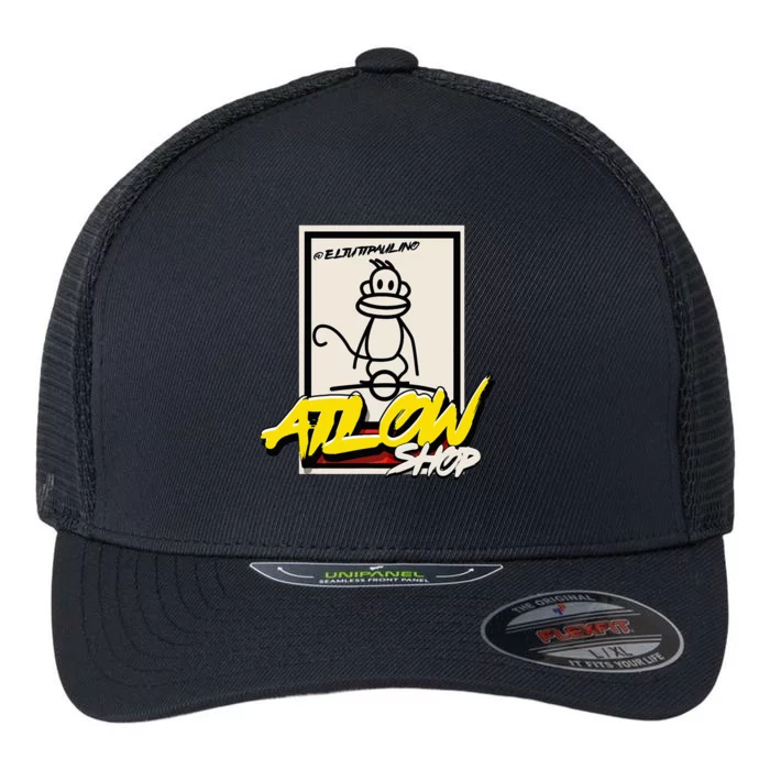 One Wheel Repair Services Atlanta funny Mechanic Flexfit Unipanel Trucker Cap