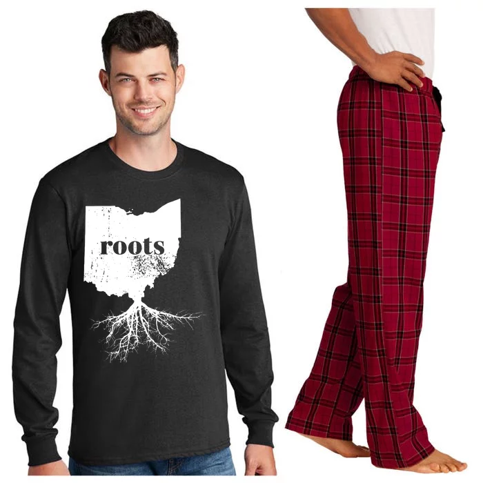 Ohio Women Roots Home State Pride Love Gift Long Sleeve Pajama Set