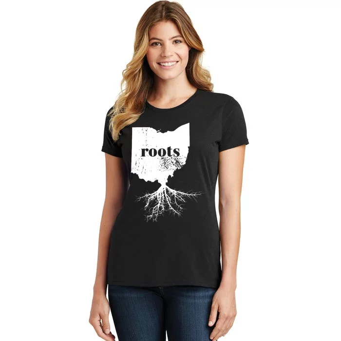 Ohio Women Roots Home State Pride Love Gift Women's T-Shirt