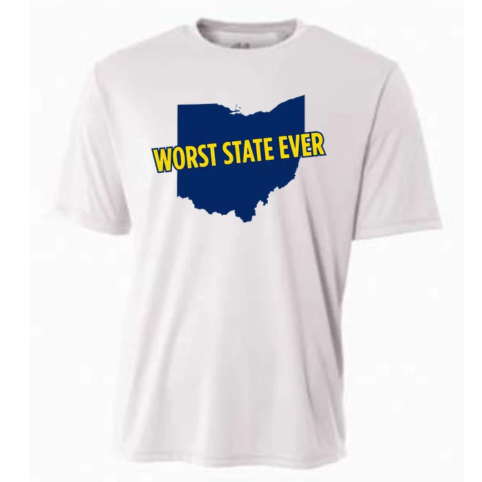 Ohio Worst State Ever Cooling Performance Crew T-Shirt