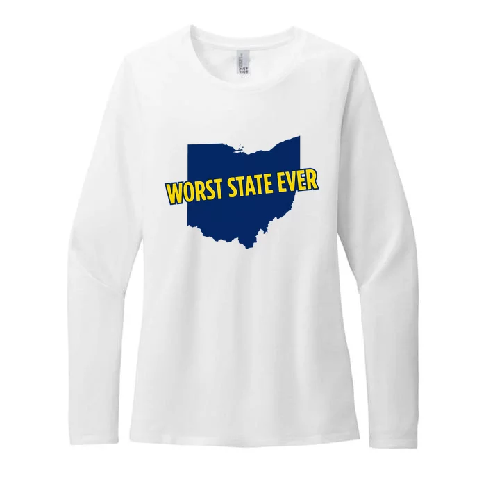 Ohio Worst State Ever Womens CVC Long Sleeve Shirt