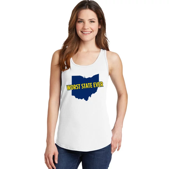 Ohio Worst State Ever Ladies Essential Tank