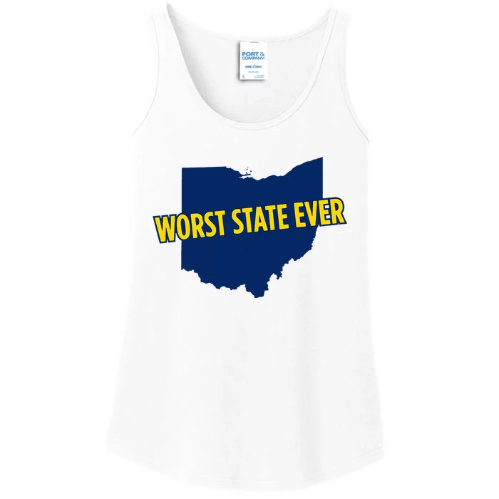 Ohio Worst State Ever Ladies Essential Tank