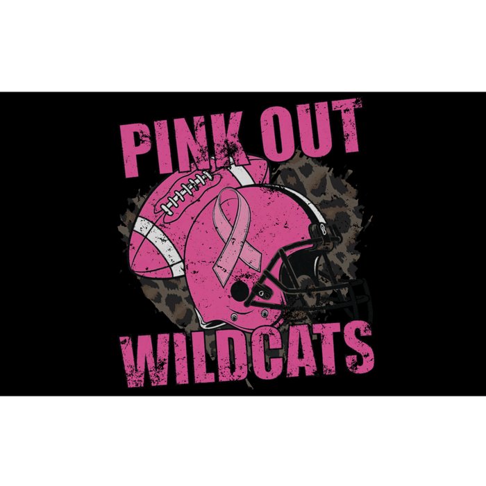 Out Wildcats School Wildcats Breast Cancer Bumper Sticker