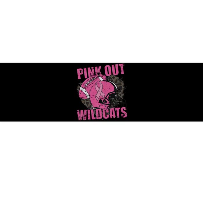 Out Wildcats School Wildcats Breast Cancer Bumper Sticker