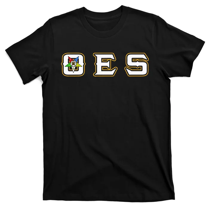 Oes Words Star Order Of Eastern Star Thanksgiving Christmas T-Shirt