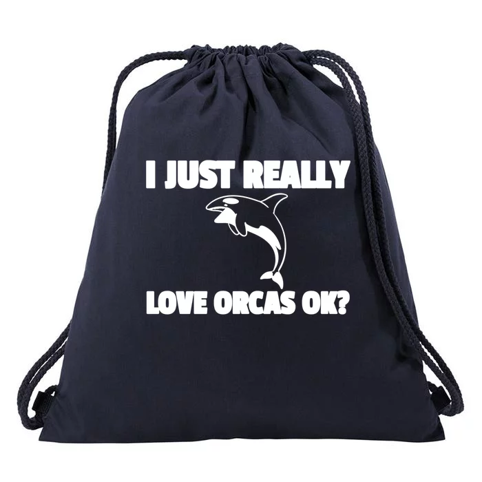 Orca Whale Save The Killer Whale Great Gift Drawstring Bag