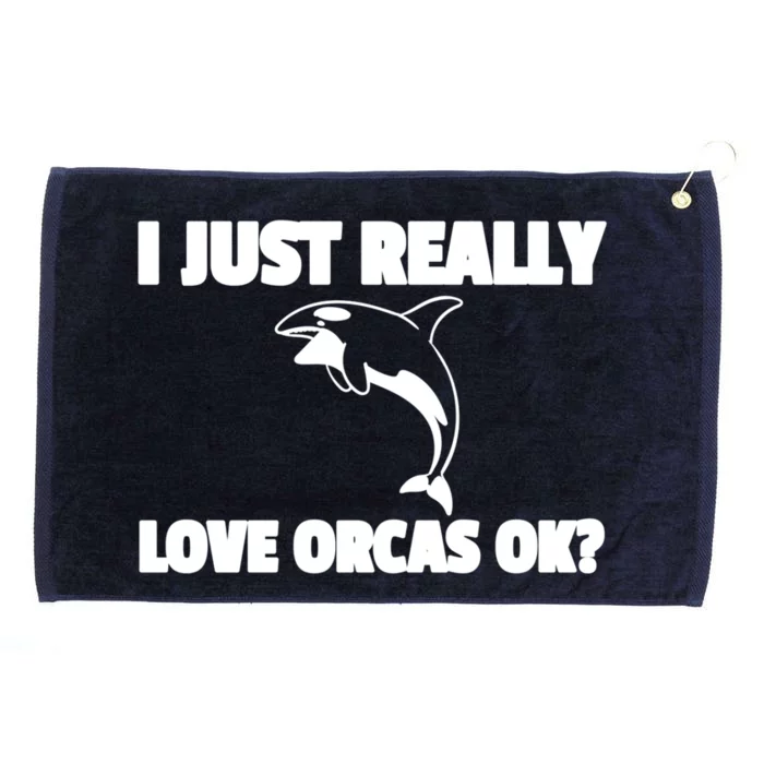 Orca Whale Save The Killer Whale Great Gift Grommeted Golf Towel