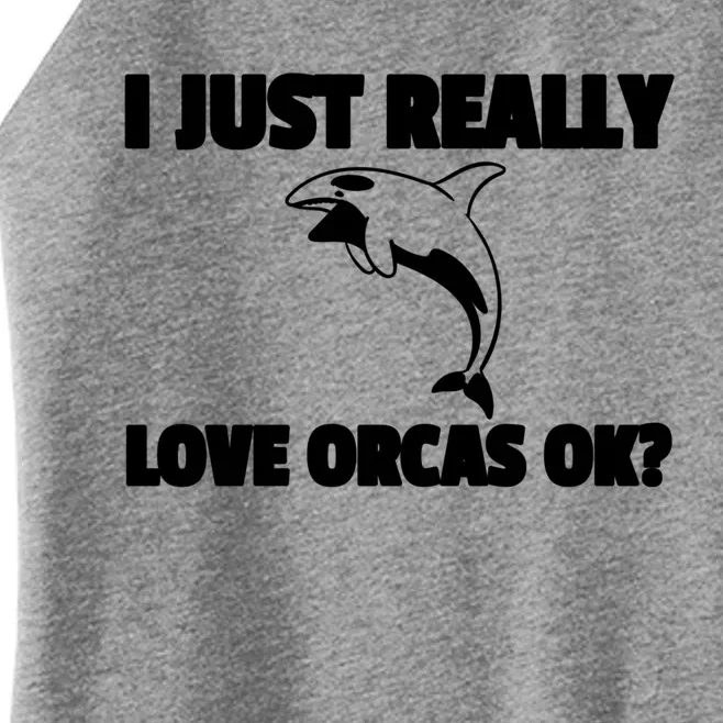 Orca Whale Save The Killer Whale Great Gift Women’s Perfect Tri Rocker Tank