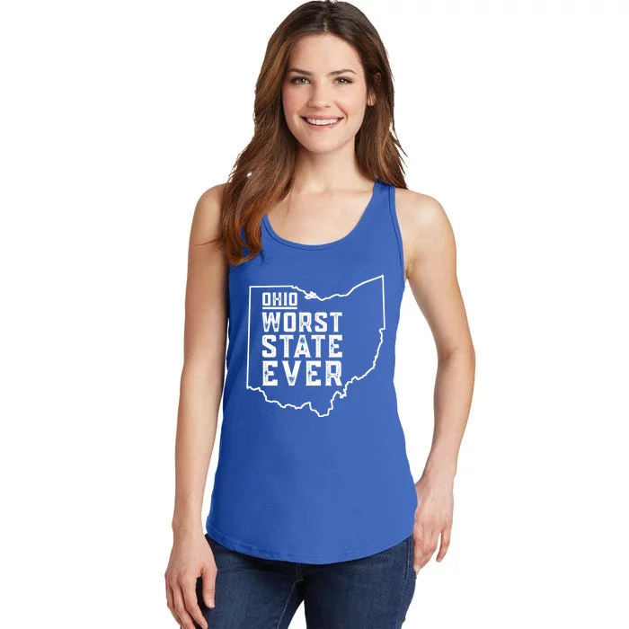 Ohio Worst State Ever Gift Ladies Essential Tank