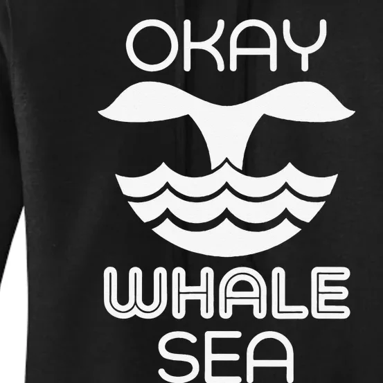 Okay Whale Sea Women's Pullover Hoodie