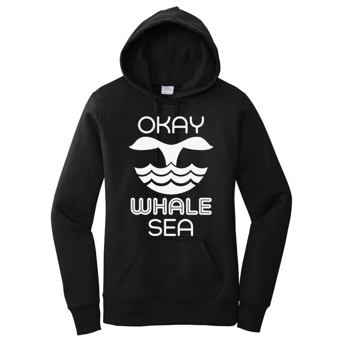 Okay Whale Sea Women's Pullover Hoodie