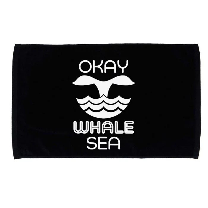 Okay Whale Sea Microfiber Hand Towel