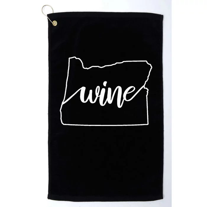 Oregon Wine State Shape Platinum Collection Golf Towel