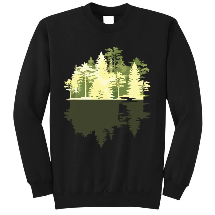 Outdoors Wildlife Trees Nature Reflection Forest Tall Sweatshirt