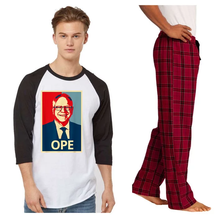 Ope Walz Tim Walz Harris Walz 2024 Raglan Sleeve Pajama Set