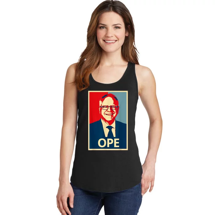 Ope Walz Tim Walz Harris Walz 2024 Ladies Essential Tank