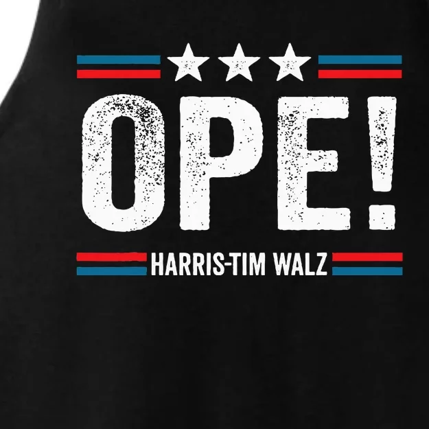 Ope Walz Tim Walz Harris Walz 2024 Ladies Tri-Blend Wicking Tank