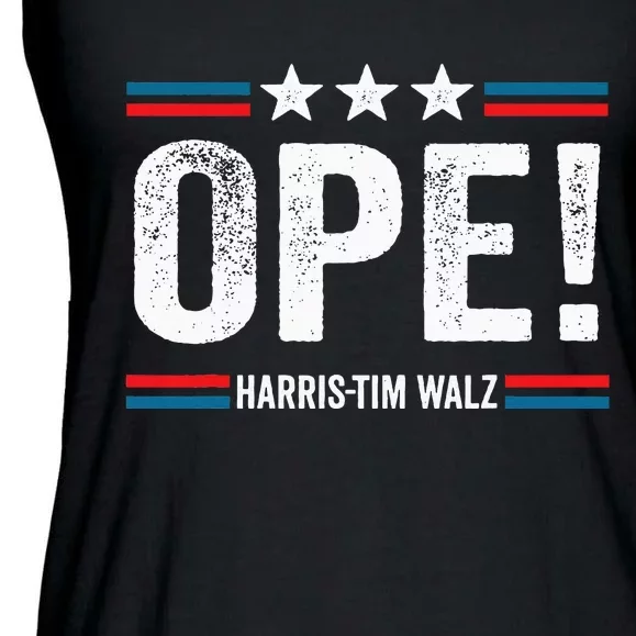 Ope Walz Tim Walz Harris Walz 2024 Ladies Essential Flowy Tank