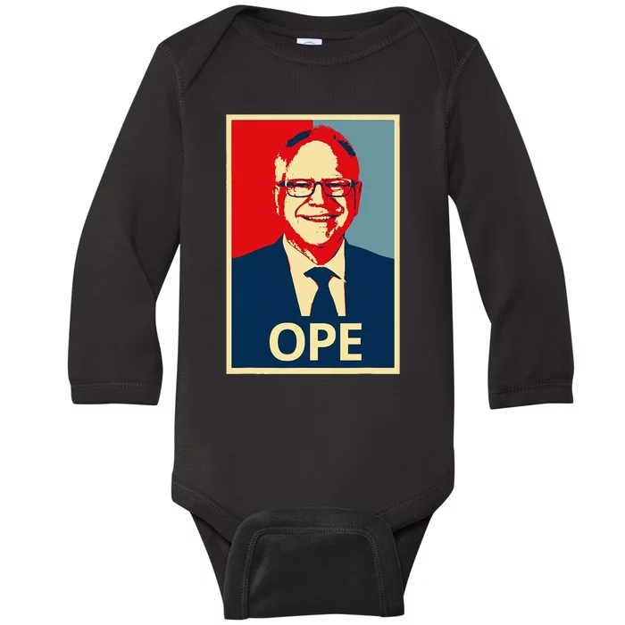 Ope Walz Tim Walz Harris Walz 2024 Baby Long Sleeve Bodysuit