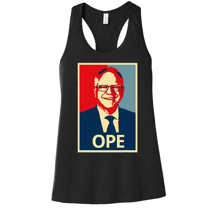 Ope Walz Tim Walz Harris Walz 2024 Women's Racerback Tank