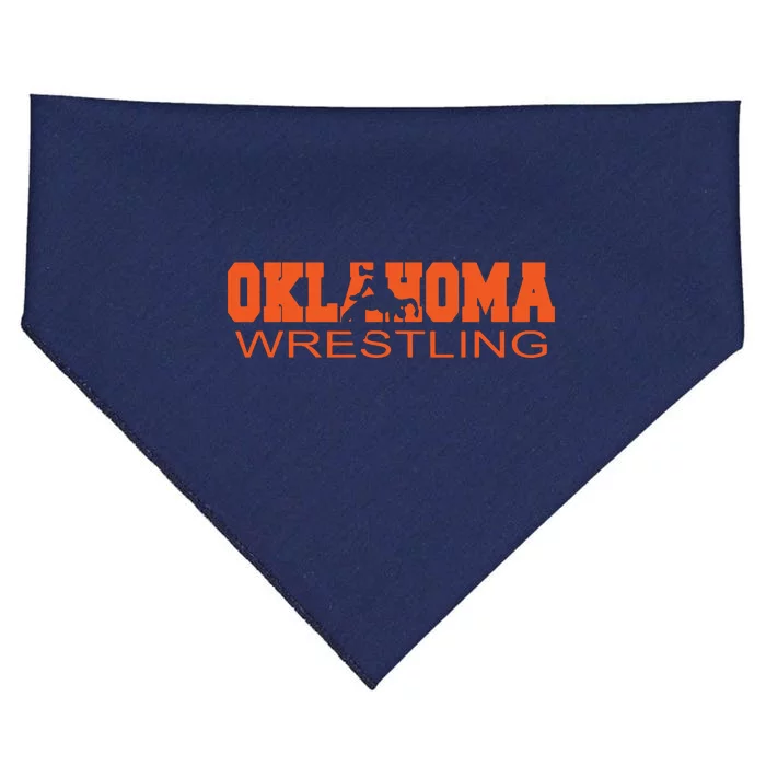 Oklahoma Wrestling Team Okie Wrestler Freestyle State Pride USA-Made Doggie Bandana