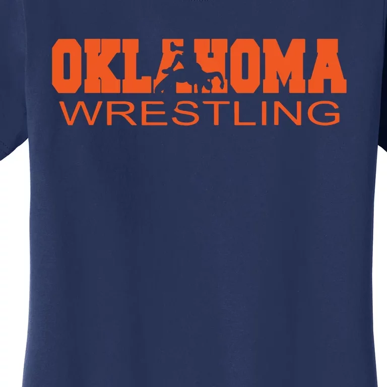 Oklahoma Wrestling Team Okie Wrestler Freestyle State Pride Women's T-Shirt