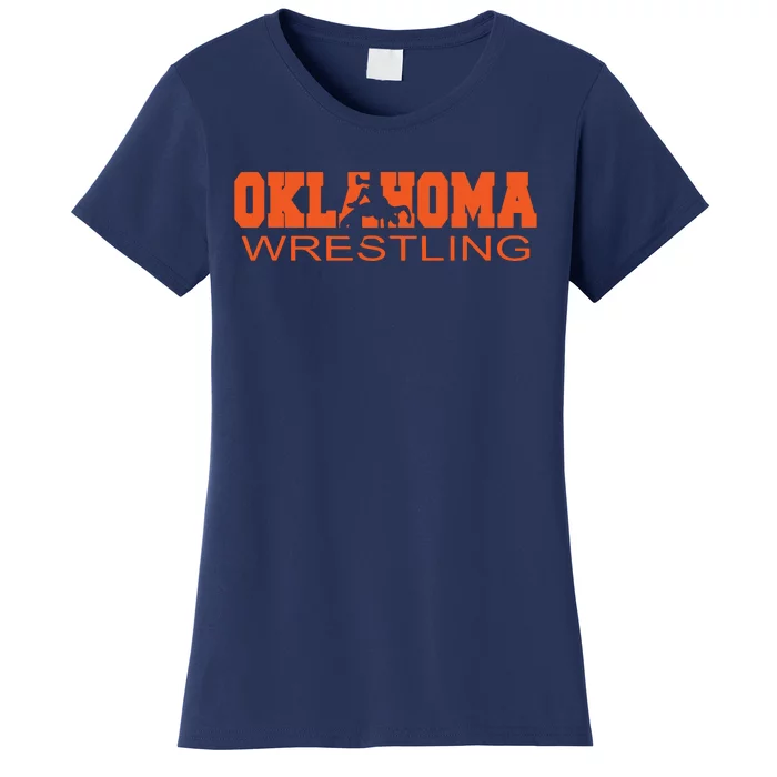 Oklahoma Wrestling Team Okie Wrestler Freestyle State Pride Women's T-Shirt