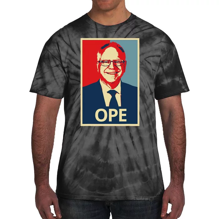 Ope Walz Tim Walz Harris Walz 2024 Tie-Dye T-Shirt