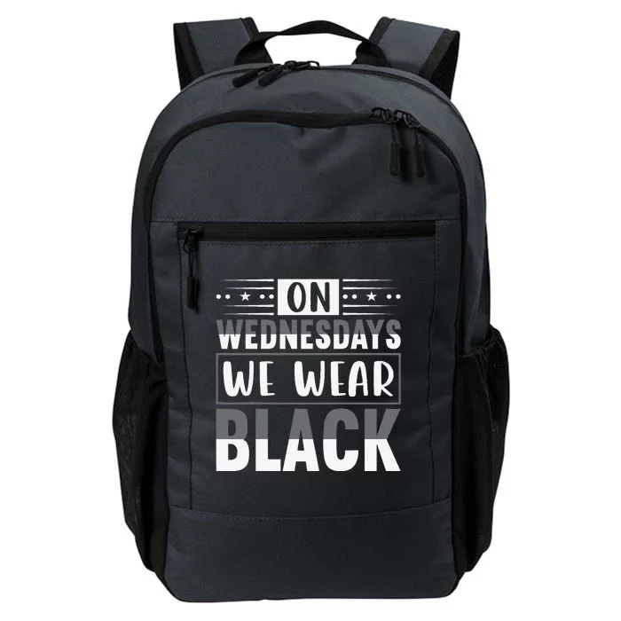 On Wednesdays We Wear BLACK Halloween Goth Daily Commute Backpack