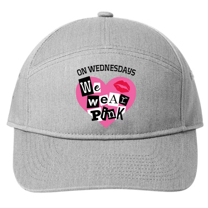 On Wednesday We Wear Pink Funny Valentine 7-Panel Snapback Hat